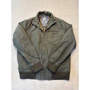 American Rag Men’s Size Large Charcoal Gray Striped Windbreaker Jacket